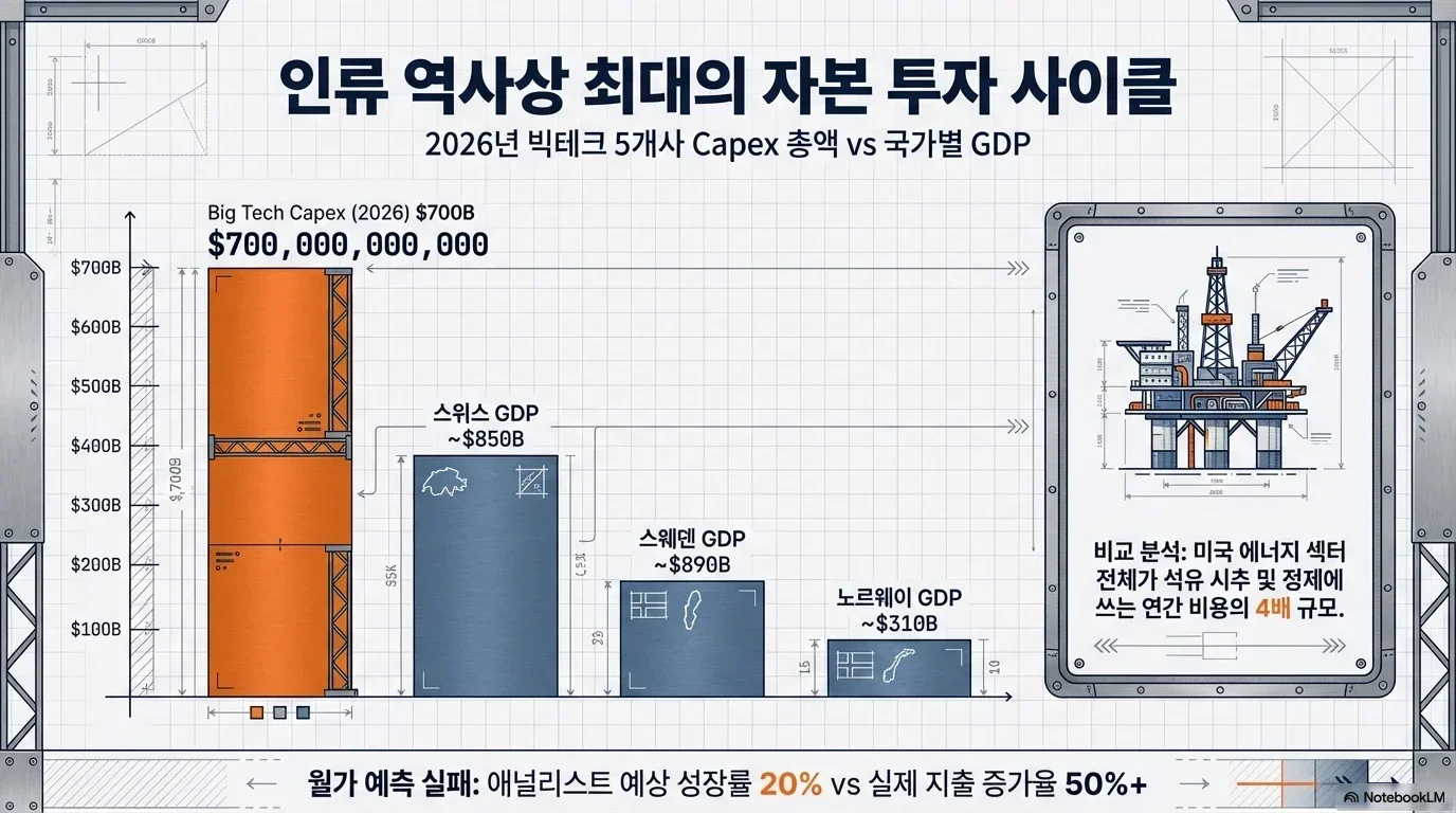 구글 알파벳 2026 AI 투자 분석 — 빅테크 7000억 달러 Capex의 의미 그림 2